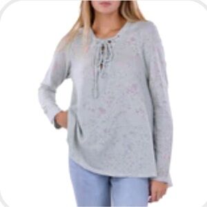 Anthropologie Maronie Hi-lo hooded long sleeve oversized top